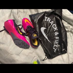 Nike racing spikes, spikes and spike wrench as well as dust bag included